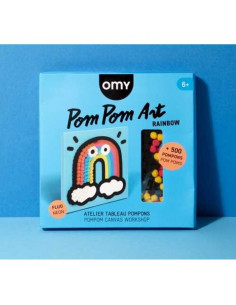 Kit pompones Omy rainbow