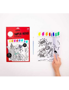 Kit Omy de pintura súper héroes +4 años 2