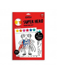 Kit Omy de pintura súper héroes +4 años
