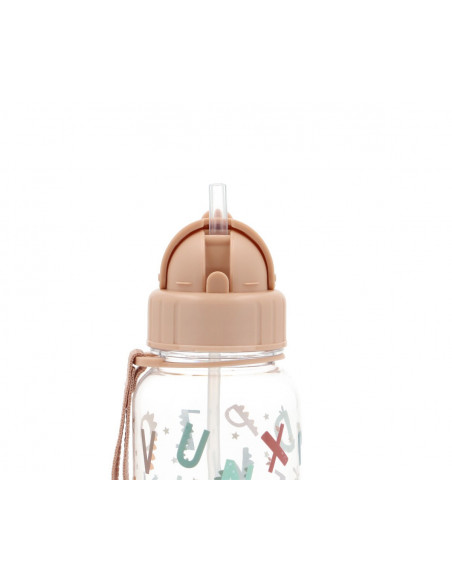 Botella plástico funny letters