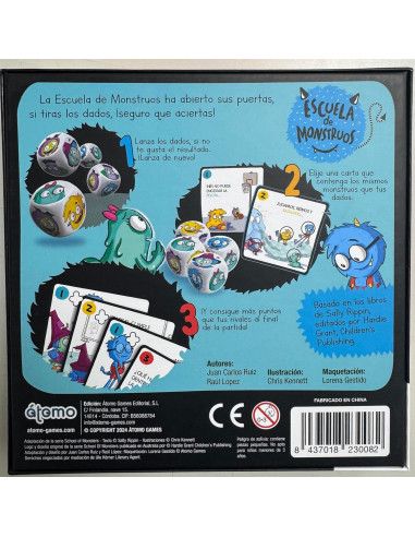 Escuela de monstruos. El juego de mesa