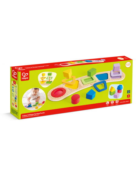 Puzle de clasificación de colores y formas