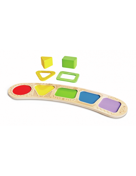 Puzle de clasificación de colores y formas