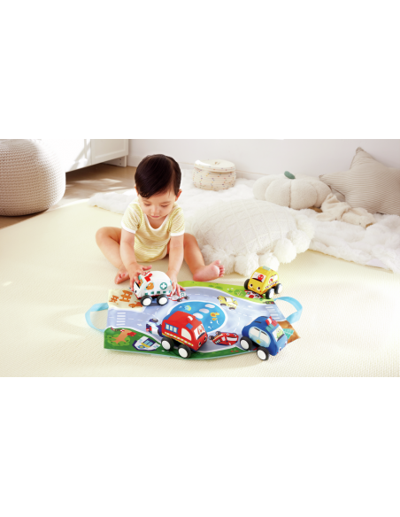 Set de coches de peluche