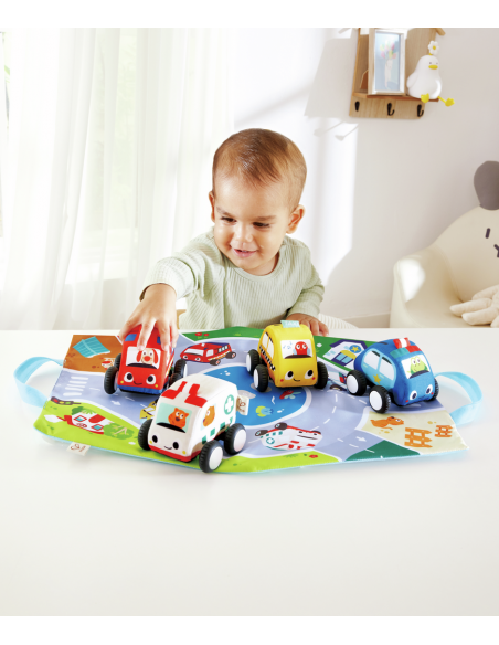 Set de coches de peluche