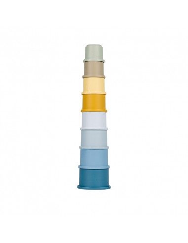 Cubos apilables azul