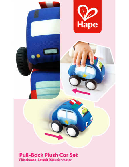 Set de coches de peluche