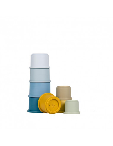 Cubos apilables azul