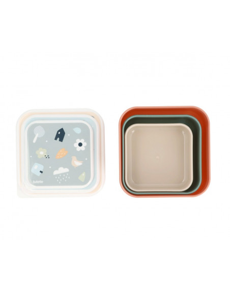 3 Cajas almuerzo Geometric nature