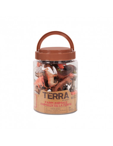 Terra bote de 60 animales de la granja