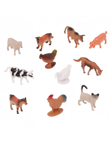 Terra bote de 60 animales de la granja