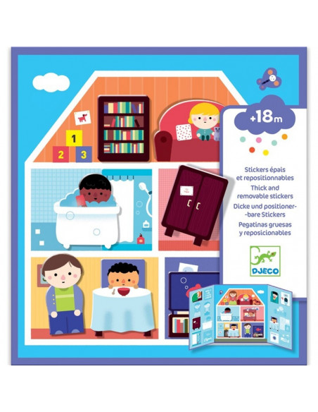 Pegatinas reutilizables La casa