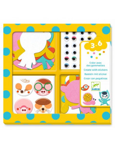 Crear con 1000 pegatinas Me gustan los animales