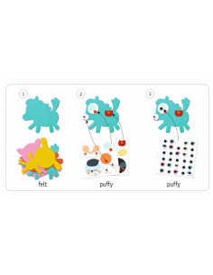 Crear con 1000 pegatinas Me gustan los animales 2