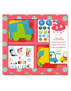 Crear con pegatinas Me gustan los coches