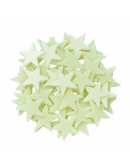 Mini estrellas brillantes en la oscuridad