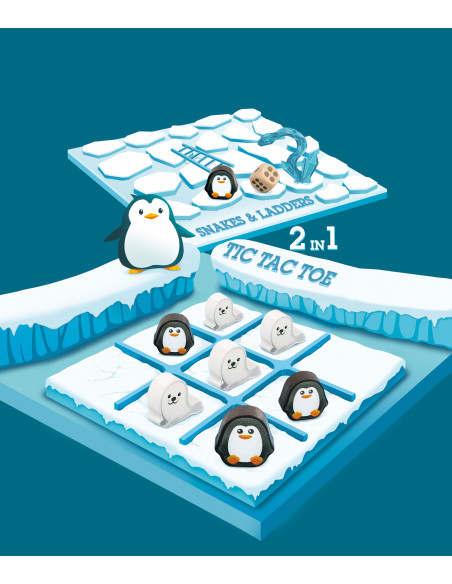 Juego en lata: Tres en raya & serpientes y escaleras