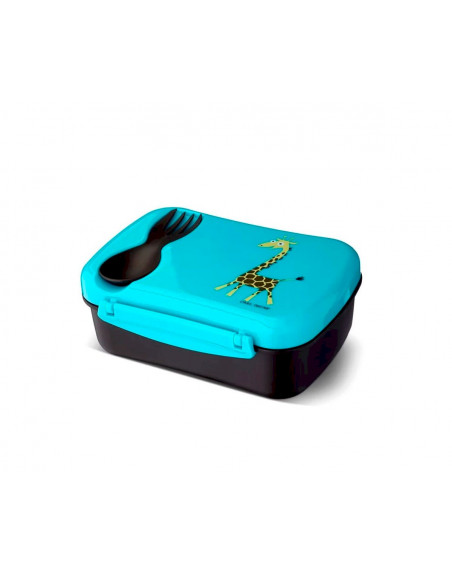 Caja de almuerzo N'ice Box Kids Jirafa Turquoise