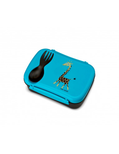 Caja de almuerzo N'ice Box Kids Jirafa Turquoise
