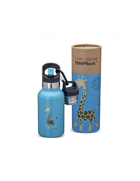 Botella acero inoxidable térmica 350ml Jirafa turquoise