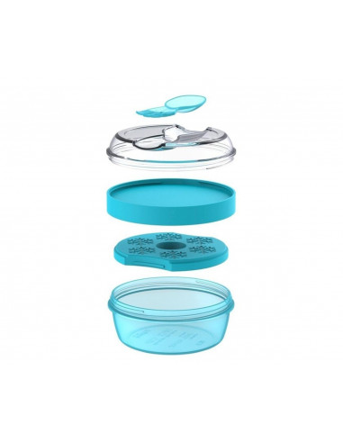 Caja almuerzo con tapa refrigerante N'ice Cup turquoise