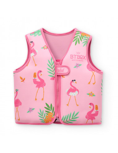 Chaleco flotador aprendizaje Btbox Flamingos S-11-19 KG