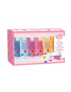 Colores pintura de dedos 6 tubos - sweet